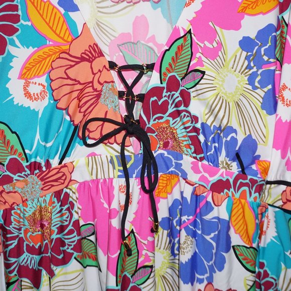 TRINA TURK Radiant Blooms Swim Coverup Dress - Picture 3 of 7